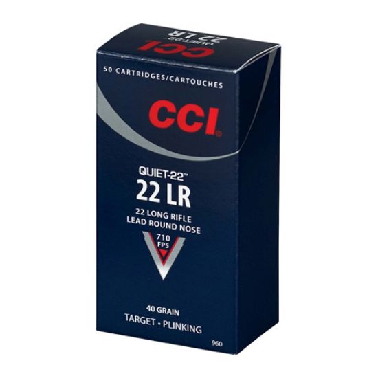 CCI 22 LR QUIET LRN 40grs (50 pk.)