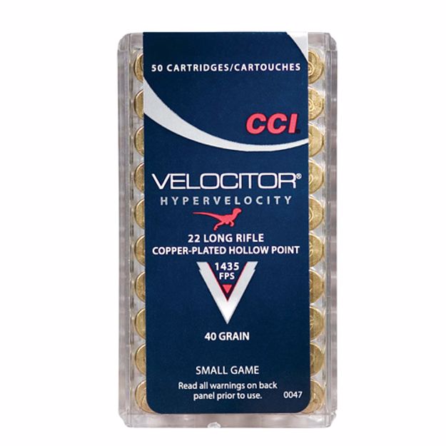 CCI VELOCITOR 22 LR 40GRS.HP (50 pk.)