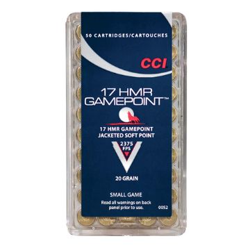 CCI 17 HMR GAME POINT 20 GR. SP (50 pk.) CCI 17 HMR GAME POINT 20 GR. SP (50 pk.)