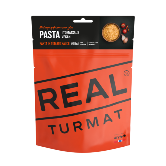 REAL Turmat Pasta i tomatsaus vegan