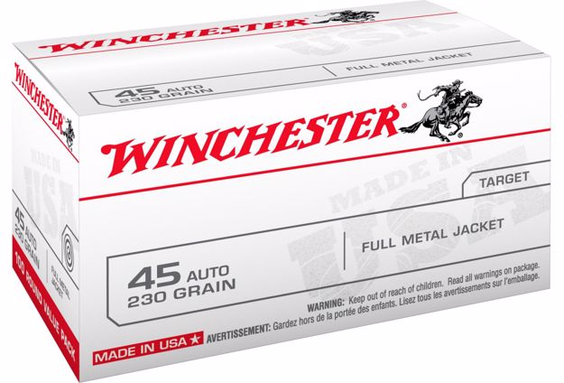 Winchester 45 Auto 230gr USA FMJ