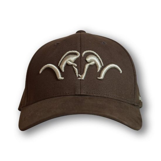 Blaser Cap "FlexFit" - Brown with White Argali Logo L/XL