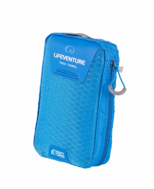 Turhåndkle SoftFibre Trek Towel - L blå 110 x 65 cm