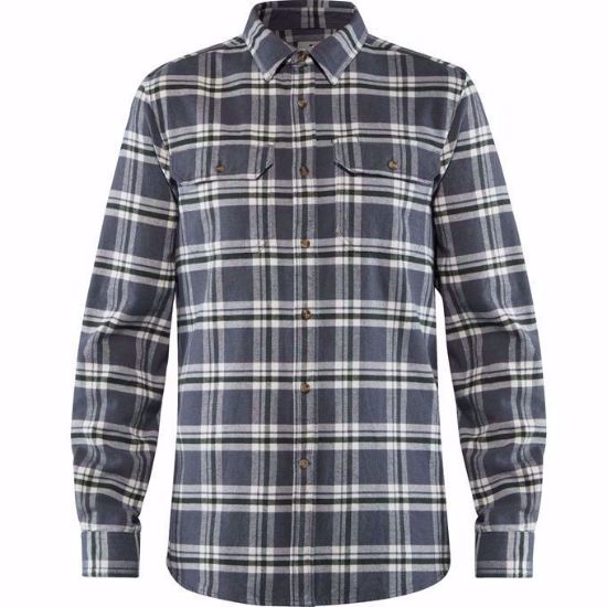 Bilde av Övik Heavy Flannel Shirt M Dark Grey XS