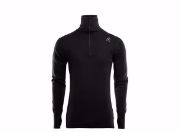 Bilde av DoubleWool Polo Shirt zip, Man Jet Black/Marengo XS