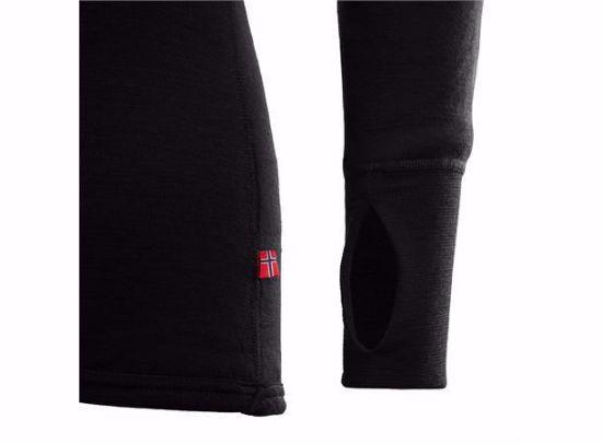 Bilde av DoubleWool Polo Shirt zip, Man Jet Black/Marengo XL