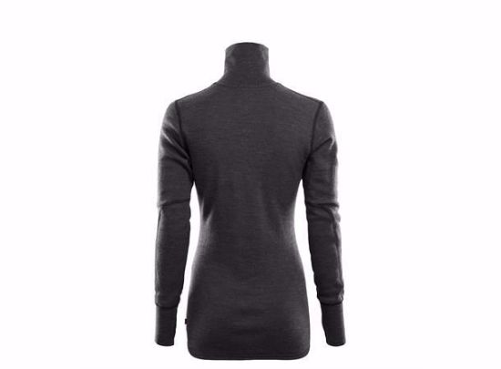 Bilde av DoubleWool Polo Shirt zip, Wom Marengo/Jet Black M