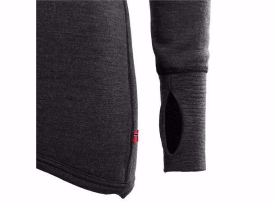 Bilde av DoubleWool Polo Shirt zip, Wom Marengo/Jet Black S