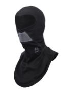 DoubleWool Balaclava, Unisex Jet Black One Size