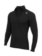HotWool 230 gr. Polo zip, Unis Jet Black XS