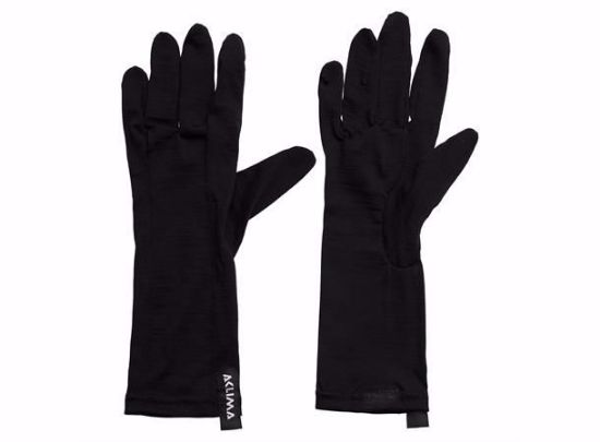 Bilde av LightWool Liner Gloves, Unisex Jet Black M/8