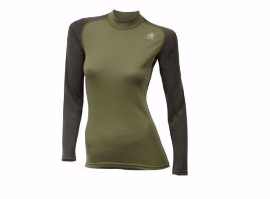 Bilde av WarmWool Crew Neck, Woman Capulet Olive / Olive Night XS