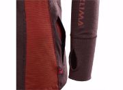 Bilde av WarmWool Hoodsweater Woman Fudge / Red Ochre XS