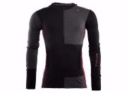 Bilde av WarmWool Hood Sweater w/zip M Jet Black / North Atlantic / Reef Waters XS