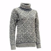 Bilde av SVALBARD SWEATER HIGH NECK TURBULENCE/OFFWHITE XS
