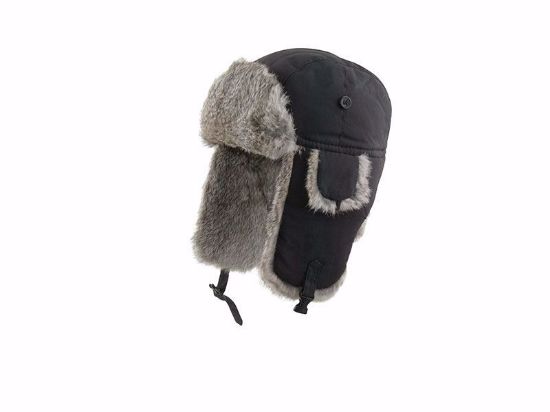 Bilde av MJM Pelslue Kanin / Taslan Th1108 Black/Grey S