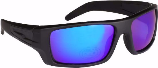 Bilde av Wiggler Solid Black Frame/Revo Blue Lens
