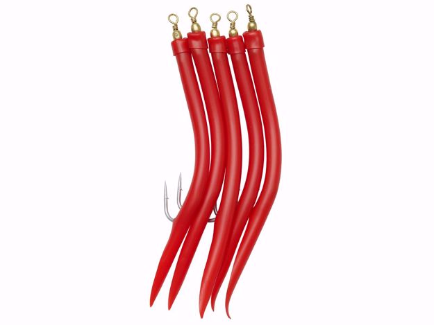 Bilde av Kinetic Gummi-Makk #8/0 Red 5pcs