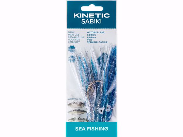 Bilde av Kinetic Sabiki Octopus L #6/0 Blue/Red