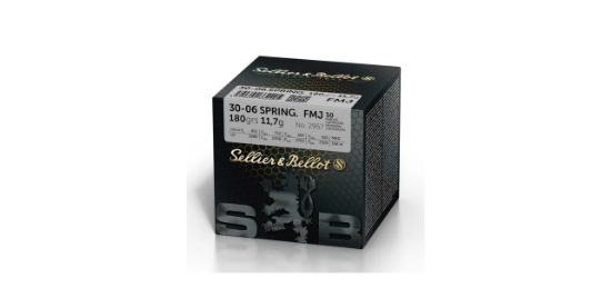 Bilde av S&B 30-06 FMJ (50 pk.) 180gr