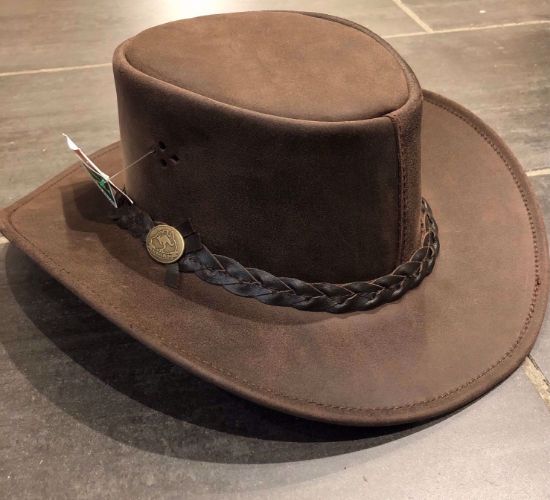 Bilde av MJM Aussie Bush Leather Hat Brown S