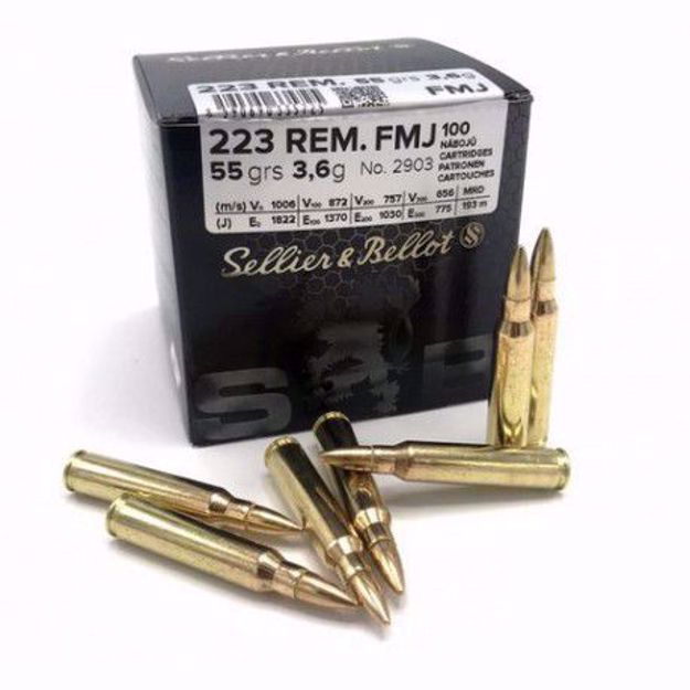 Bilde av S&B 223 Rem 55grs FMJ (100 pk.)