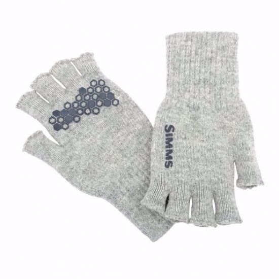 Bilde av Wool ½ Finger Glove Steel S/M