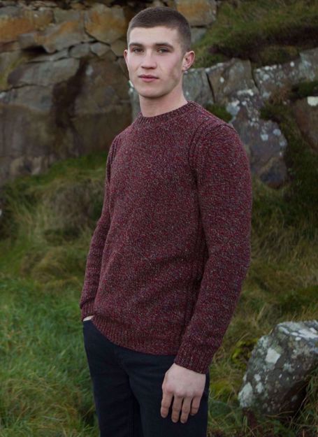 Bilde av Fisherman out of Ireland Crew Neck With Ribbed Sides