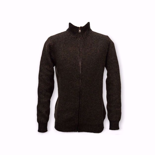 Bilde av Fisherman out of Ireland Full Zip Seed Stitch Cardigan