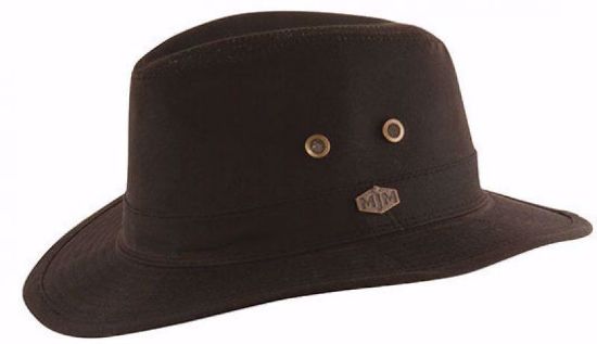 Bilde av MJM Haarlem Wax Cotton Hat Brown S