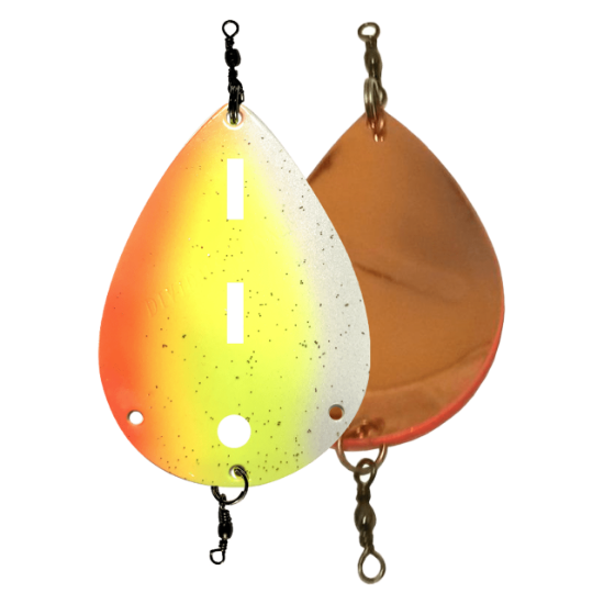 Bilde av Søvik Dividalsblinken WL 70 mm Copper Fluo/Pearl White UV