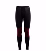 Bilde av LightWool reinforced longs M's Jet Black/Zinfandel S