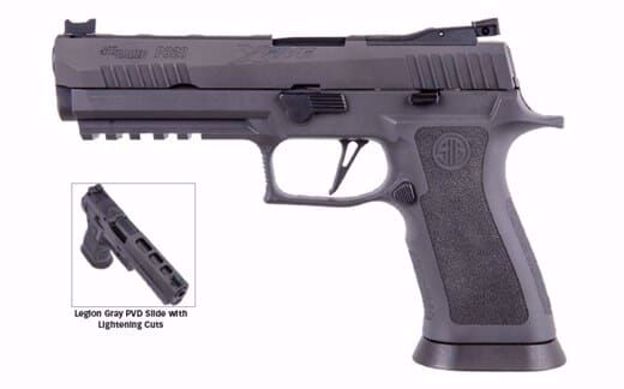 Bilde av SIG P320 9MM 5IN LEGION GRAY STRIKER FIBER OPT FRONT W/ R2