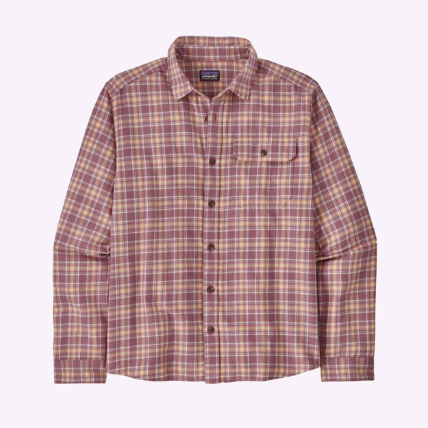 Bilde av Patagonia M's L/S Cotton Conversion Evening Mauve