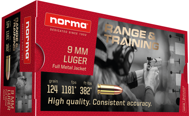 Bilde av Norma 9 mm Luger FMJ 124gr