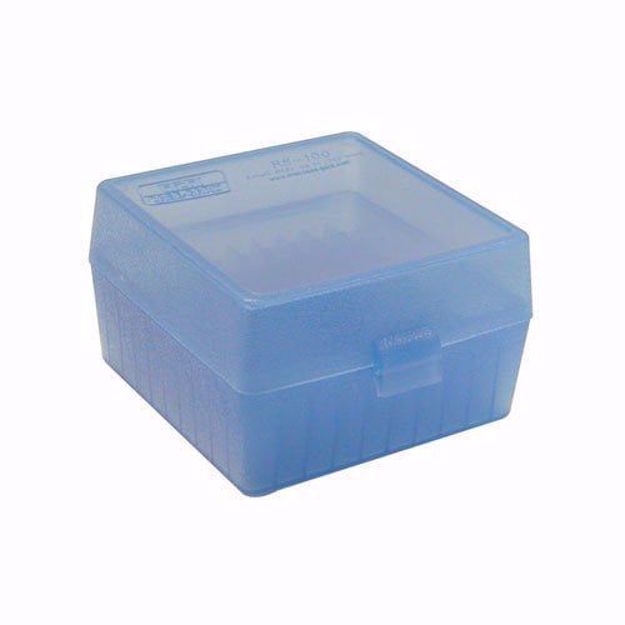 Bilde av MTM CASE-GARD AMMO BOXES RIFLE BLUE 17 REMINGTON - 6X47 100
