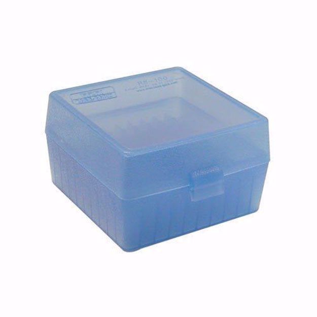 Bilde av MTM CASE-GARD AMMO BOXES RIFLE BLUE 308 WINCHESTER 100
