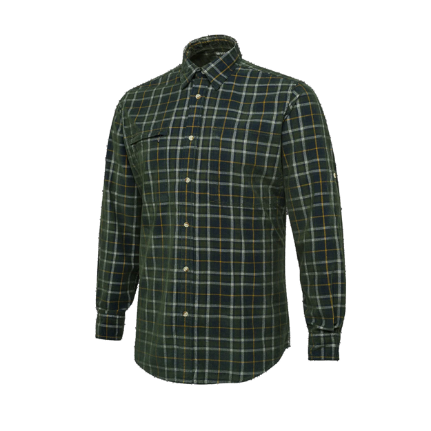 Bilde av Beretta Dobby Corduroy Shirt - Green Check 