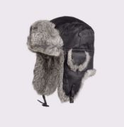 Bilde av MJM Pelslue Kanin / Skinn  Black/Greymel S