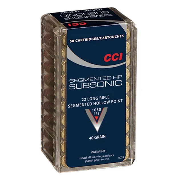 Bilde av CCI 22 LR SEGMENTED SUBSONIC 40GR.HP. (50 pk.)