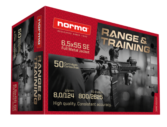Bilde av Norma Range & Training 6,5x55 8,0g
