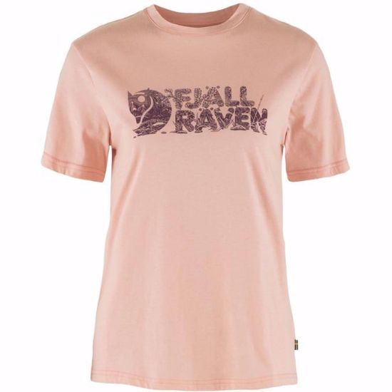 Bilde av Fjällräven Lush Logo T-shirt W.  Chalk Rose XL