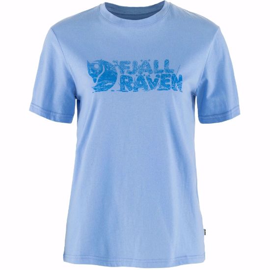 Bilde av Fjällräven Lush Logo T-shirt W.  Ultramarine XL