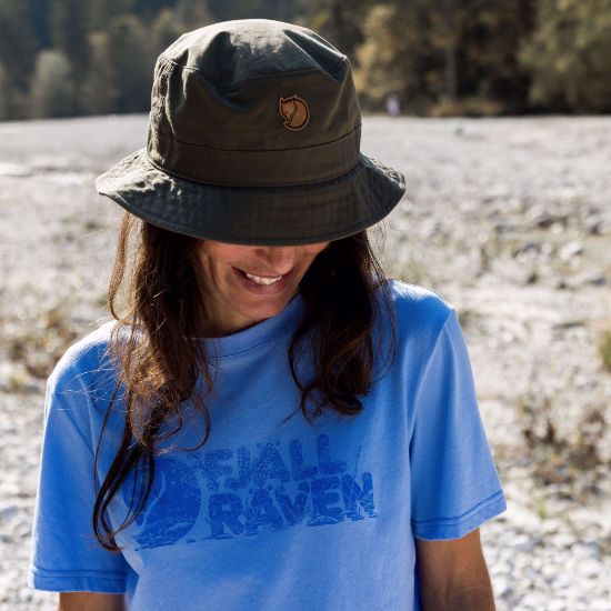 Bilde av Fjällräven Lush Logo T-shirt W.  Ultramarine S
