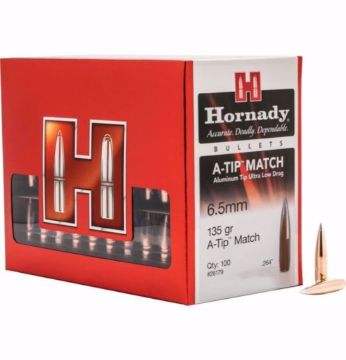 Vis detaljer for Hornady A-Tip Match Bullets 6,5 Mm 264 135 Grs Bilde av Hornady A-Tip Match Bullets 6,5 Mm 264 135 Grs