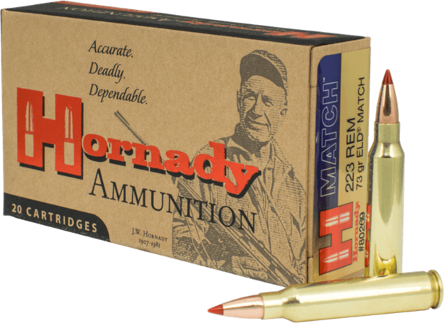 Bilde av Hornady Match Ammo 223 Rem 73 Gr Eld Match