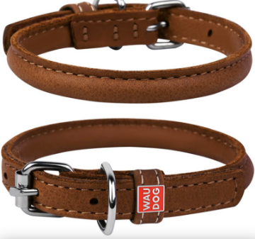 Vis detaljer for Collar Rundsydd lærstrup "Waudog Soft"enkel 53cm  Brun Bilde av Collar Rundsydd lærstrup "Waudog Soft"enkel 53cm  Brun