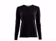 Bilde av LightWool Undershirt Long Woman Jet Black XS