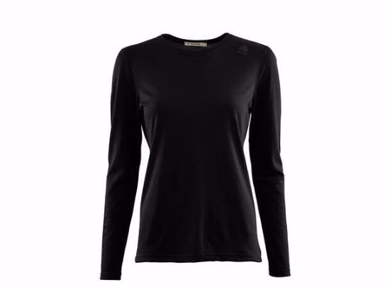 Bilde av LightWool Undershirt Long Woman Jet Black S
