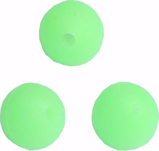 Bilde av Wiggler Soft beads Fluogrønn 14mm